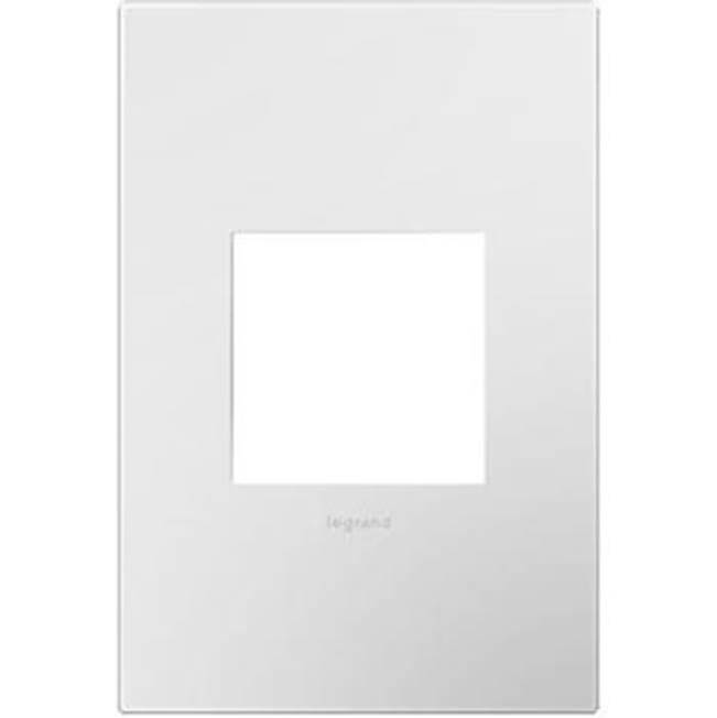 Adorne Gloss White-on-White, 1-Gang Wall Plate