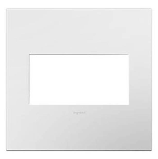 Adorne Gloss White-on-White, 2-Gang Wall Plate