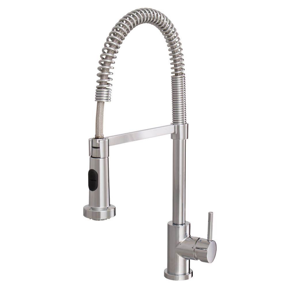 Aquabrass Canada 30045 Wizard Pull-Down Spray Kitchen Faucet