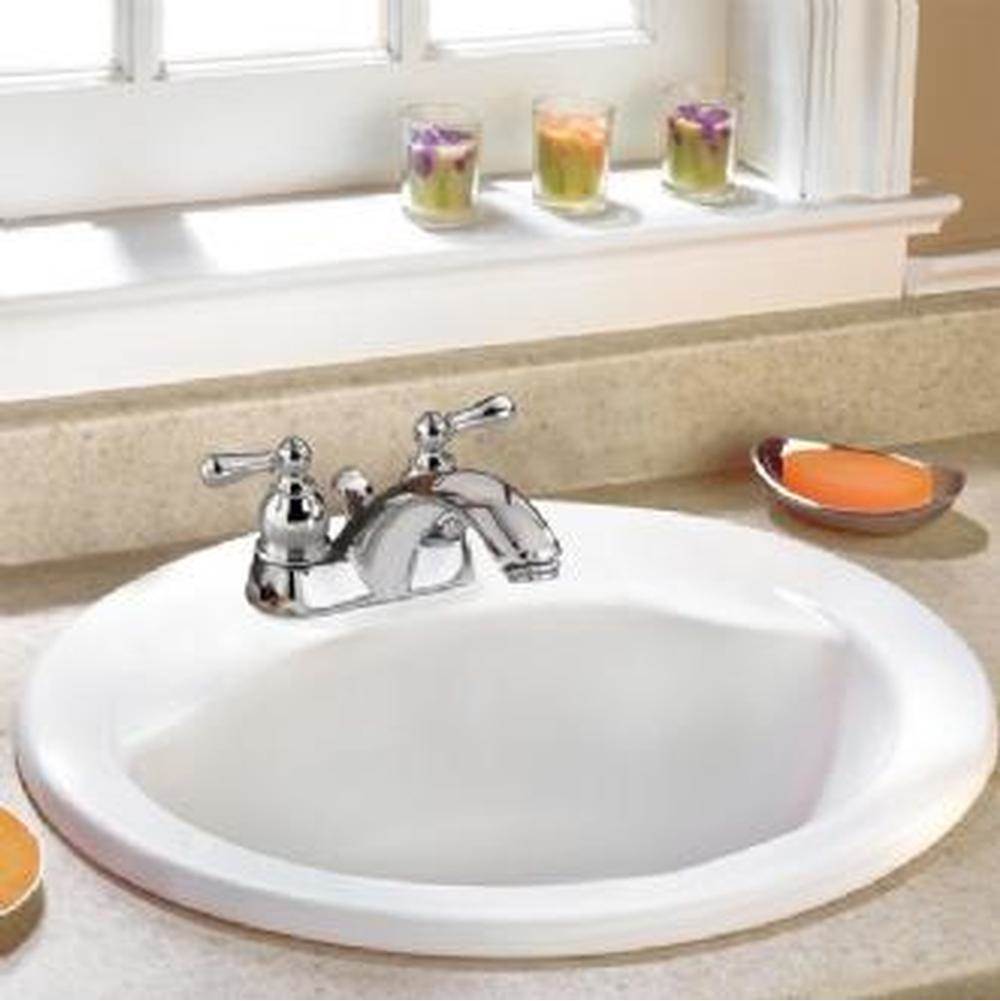 American Standard Canada Cadet Oval Countertop Sink Center Hole Only with EverClean