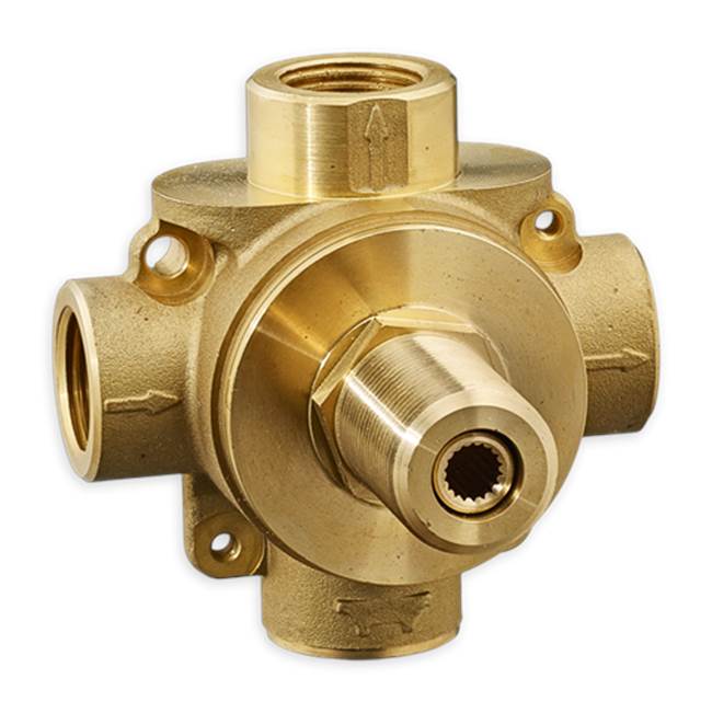 American Standard Canada 3-Way In-Wall Diverter Rough-In Valve With 3 Discrete/3 Shared Functions