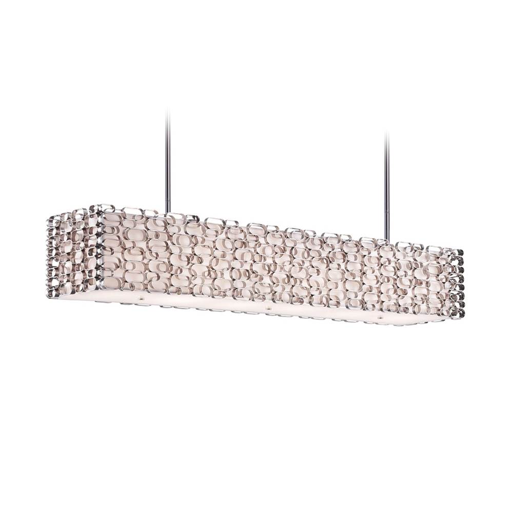 Avenue Lighting Ventura Blvd. Collection Metal Oval Pattern Rectangle Hanging Fixture