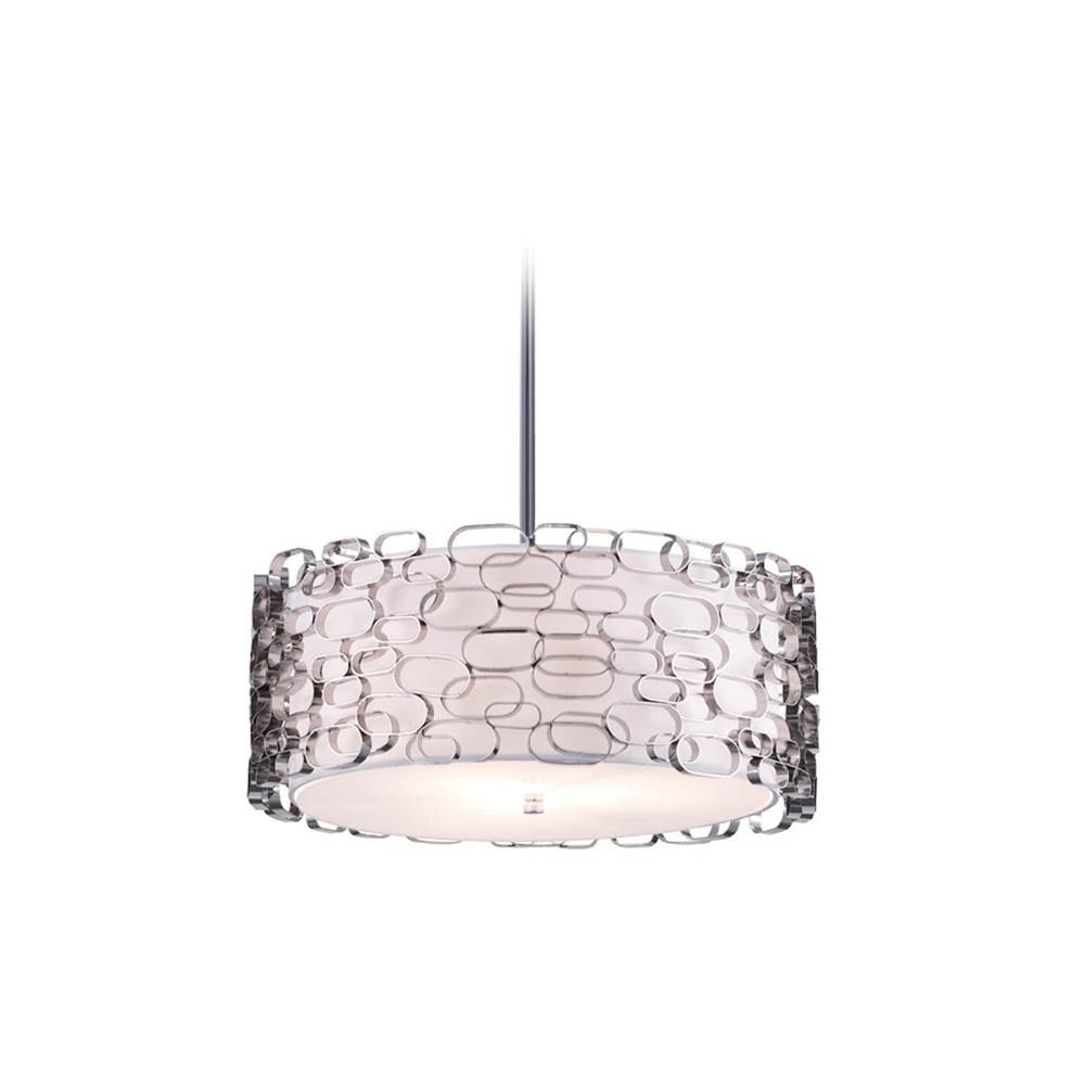 Avenue Lighting Ventura Blvd. Collection Metal Oval Pattern Round Hanging Fixture