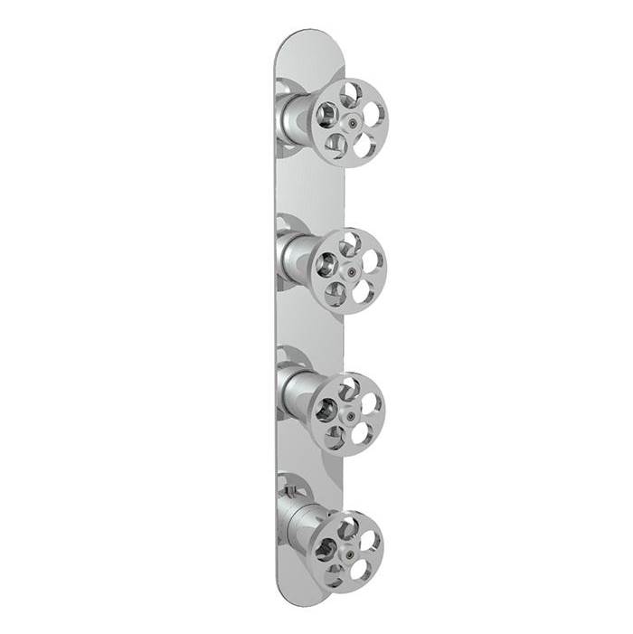 Ca'bano Thermostatic trim with 3 flow controls