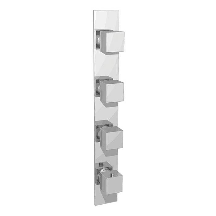 Ca'bano Thermostatic trim with 3 flow controls