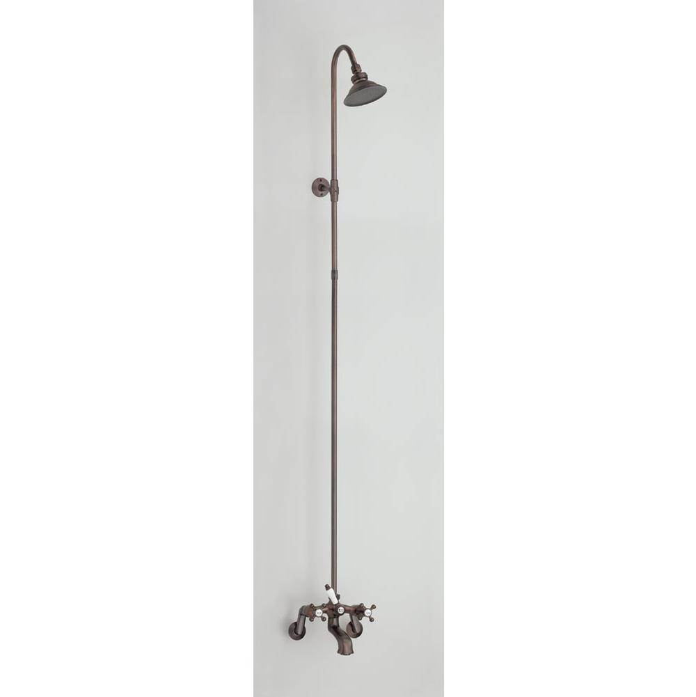 Cheviot Products Canada 5100 SERIES Tub Filler with Overhead Shower - Cross Handles