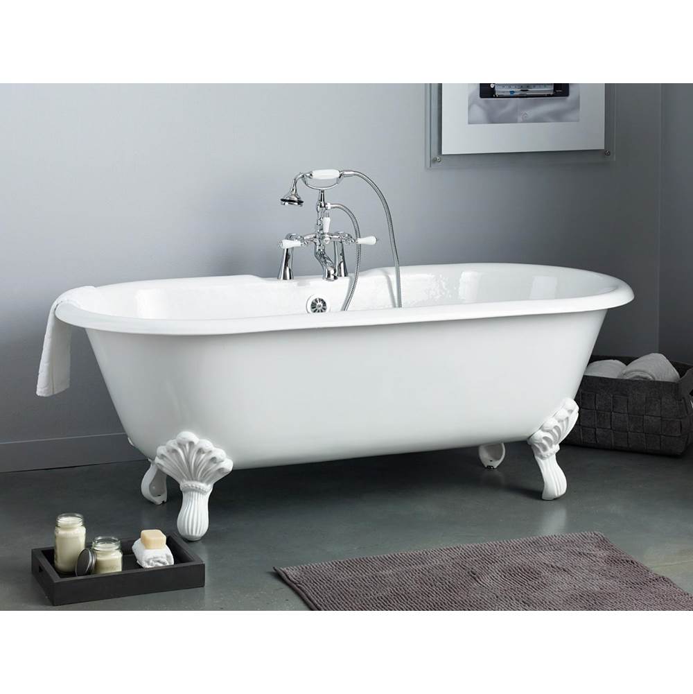 Cheviot Products Canada REGAL Cast Iron Bathtub with Faucet Holes and Shaughnessy Feet