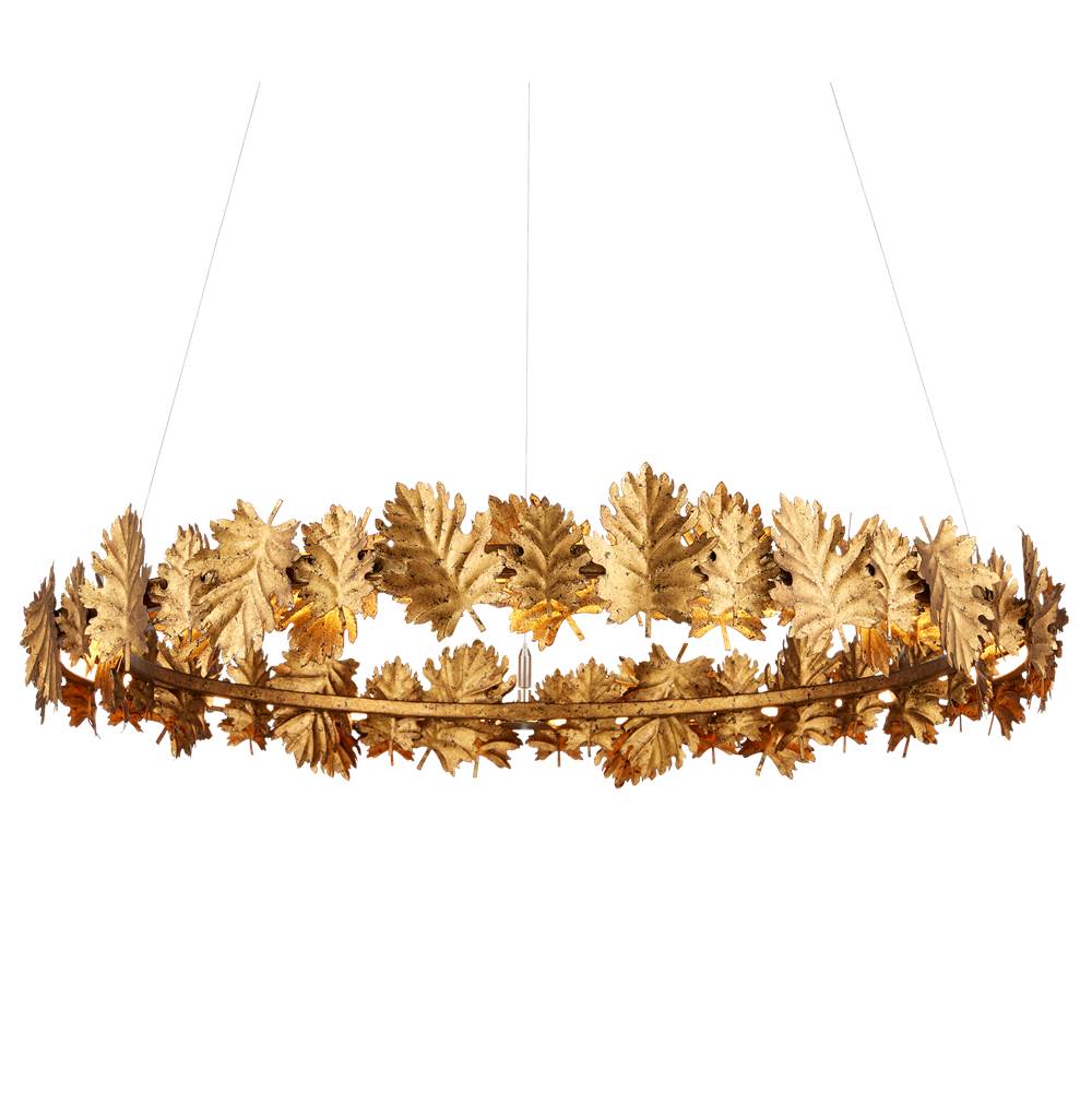 Currey And Company English Oak Chandelier