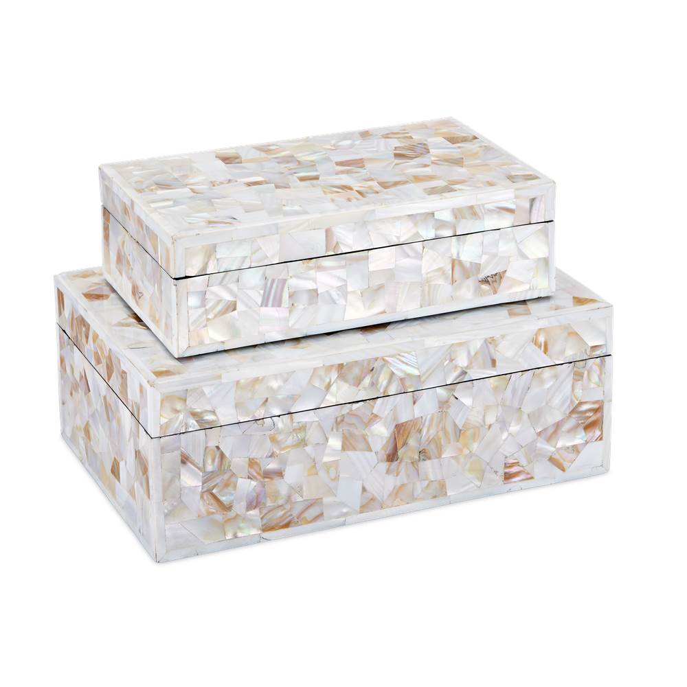 Currey And Company Uma Mother of Pearl Box Set of 2