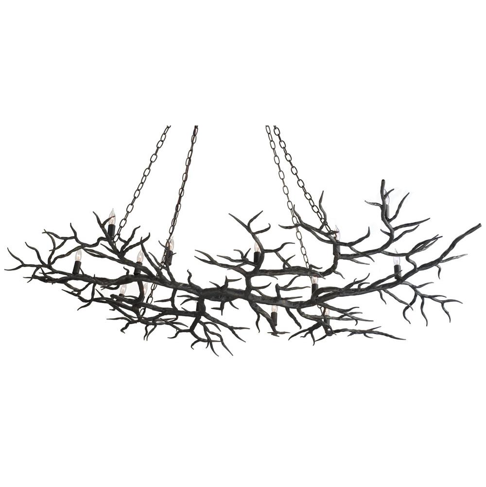 Currey And Company Rainforest Bronze Chandelier