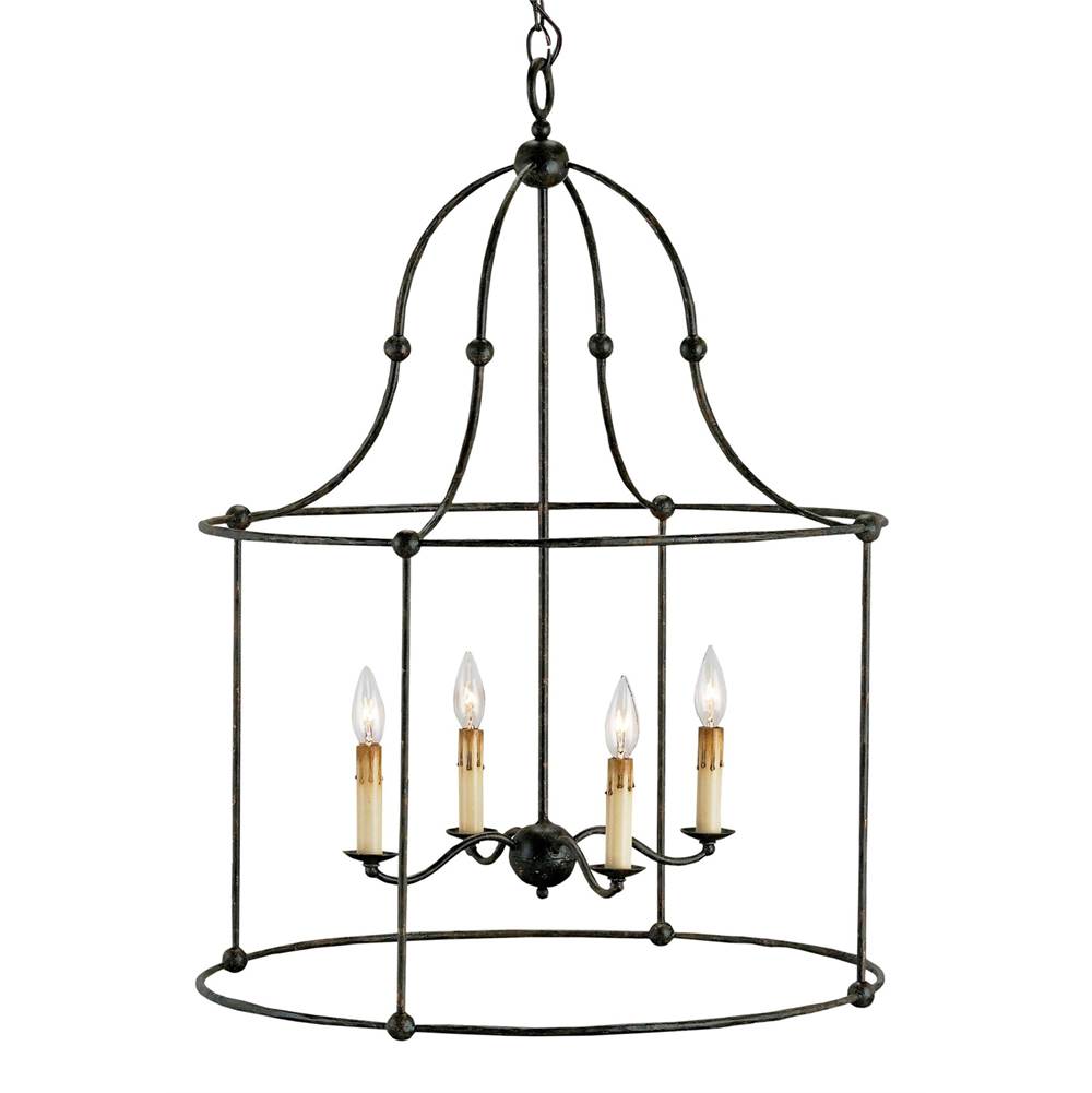 Currey And Company Fitzjames Black Large Lantern