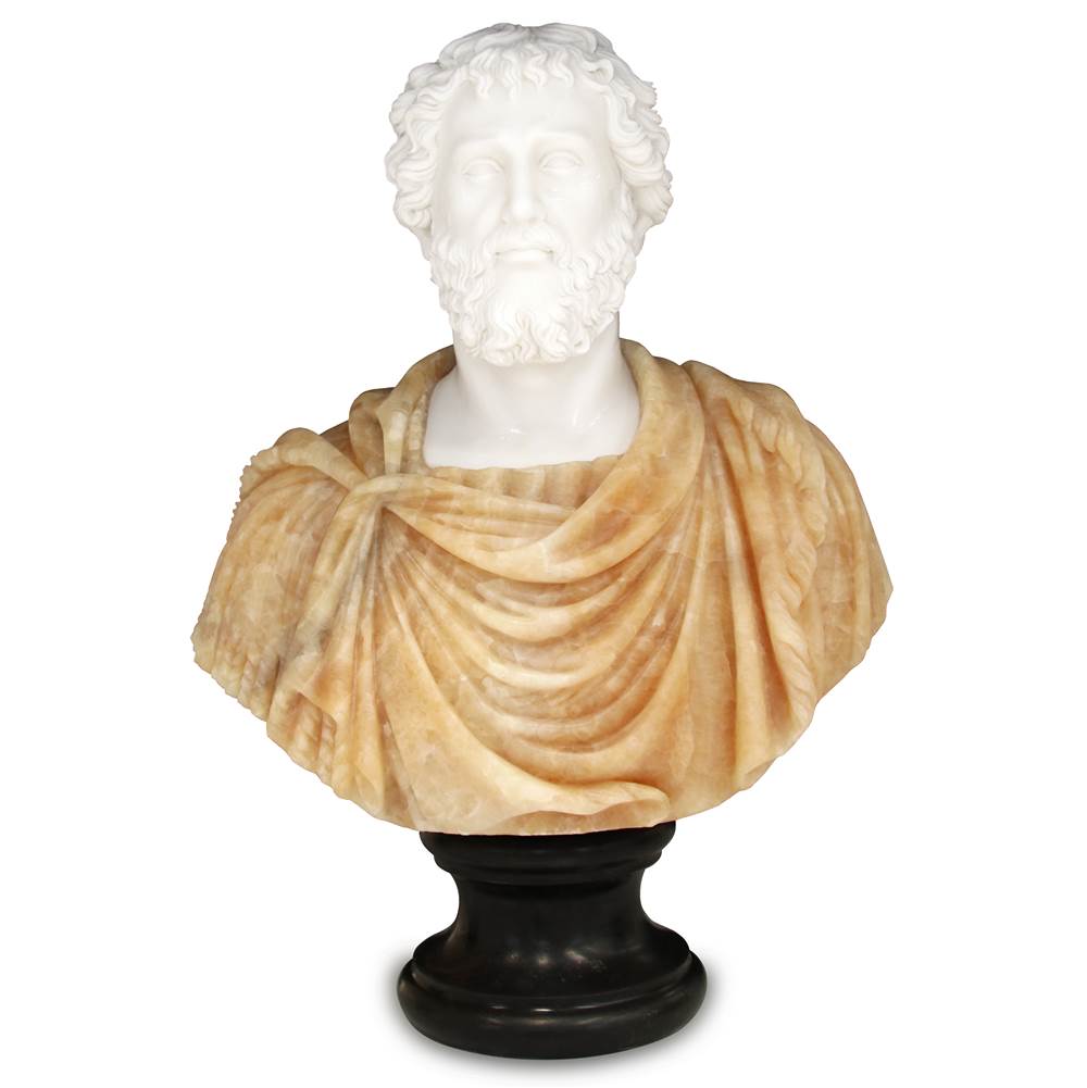 Currey And Company Thanos Marble Bust Sculpture