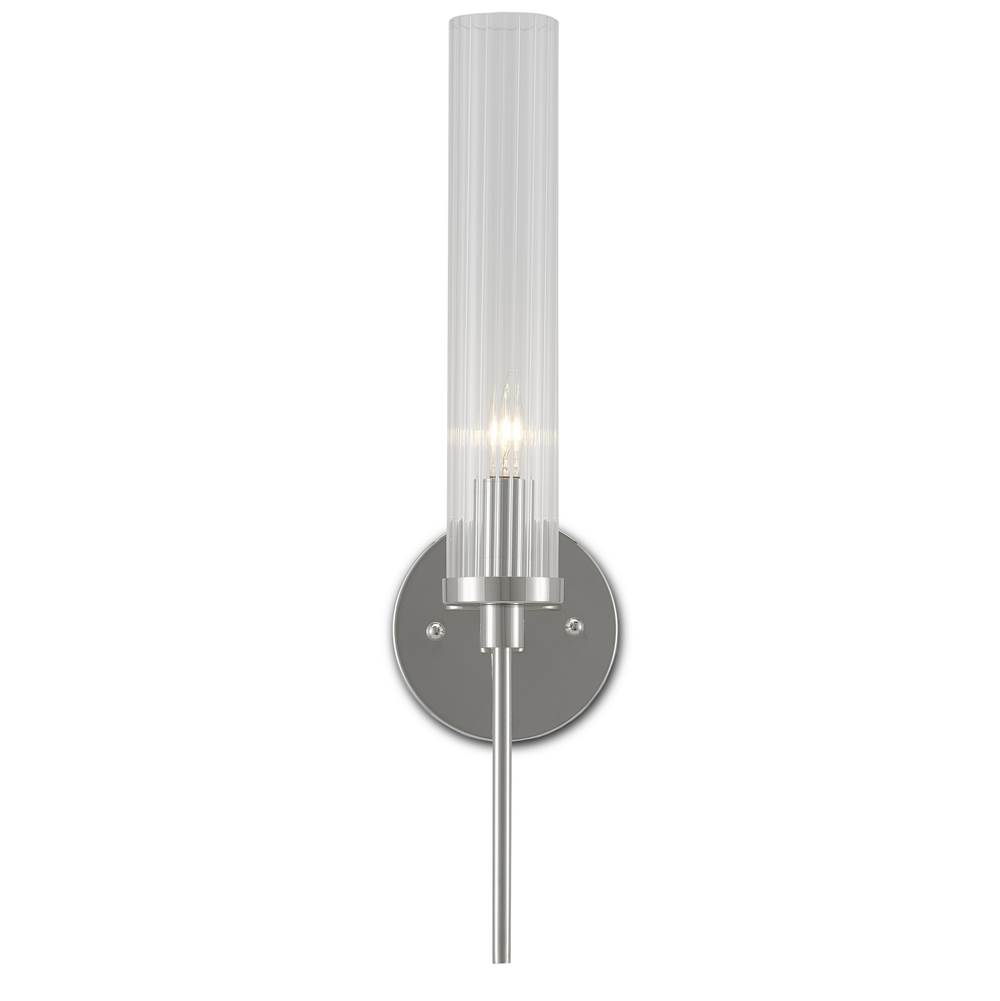 Currey And Company Bellings Nickel Wall Sconce