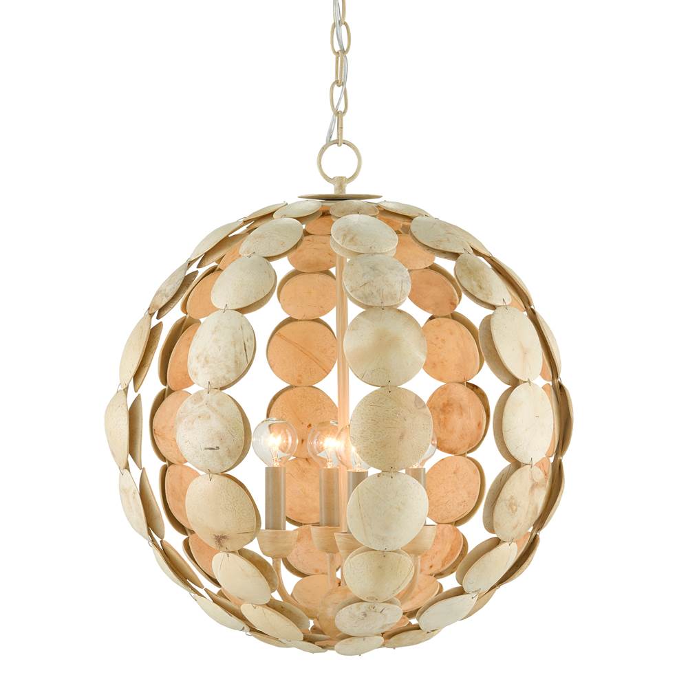 Currey And Company Tartufo Coco Shell Chandelier