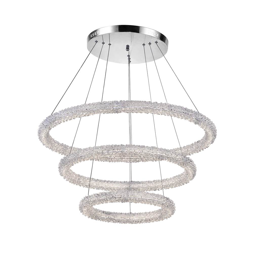 CWI Lighting Arielle LED Chandelier With Chrome Finish