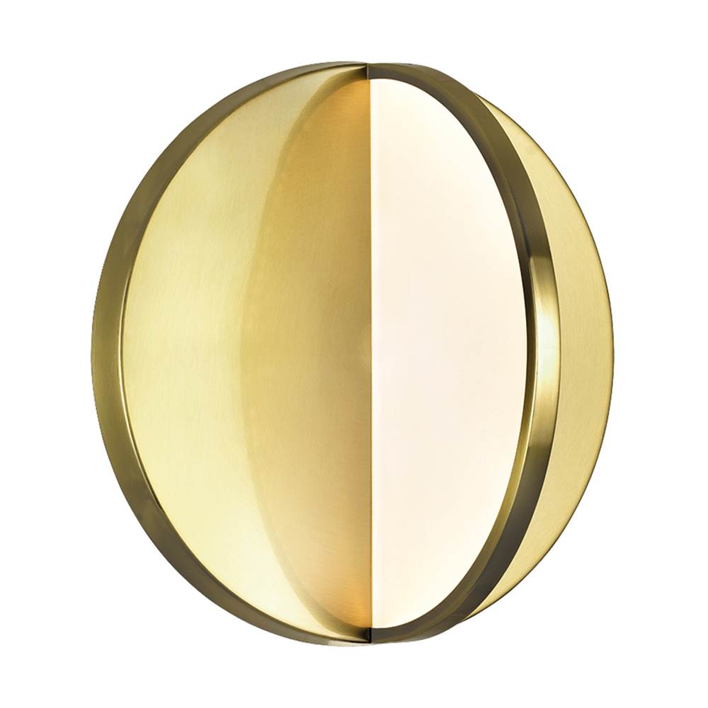 CWI Lighting Tranche LED Sconce With Brushed Brass Finish