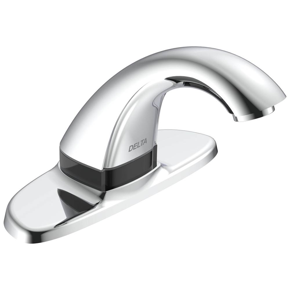 Delta Commercial PROX HDF 4'' FAUCET, BATTERY POWER. 0.5GPM LAMINAR