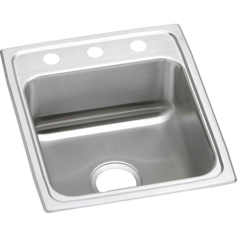 Elkay Lustertone Classic Stainless Steel 17'' x 20'' x 7-5/8'', 2-Hole Single Bowl Drop-in Sink