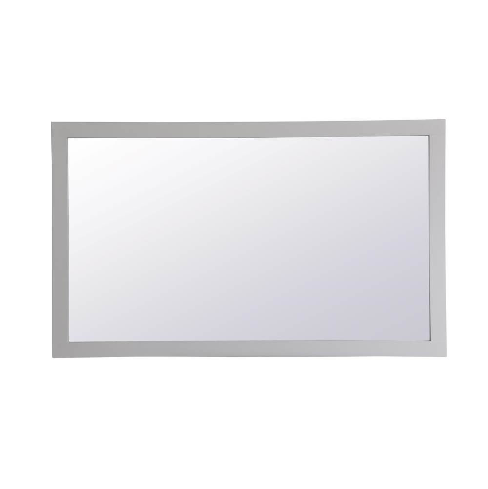 Elegant Lighting Aqua Rectangle Vanity Mirror 60 Inch In Grey