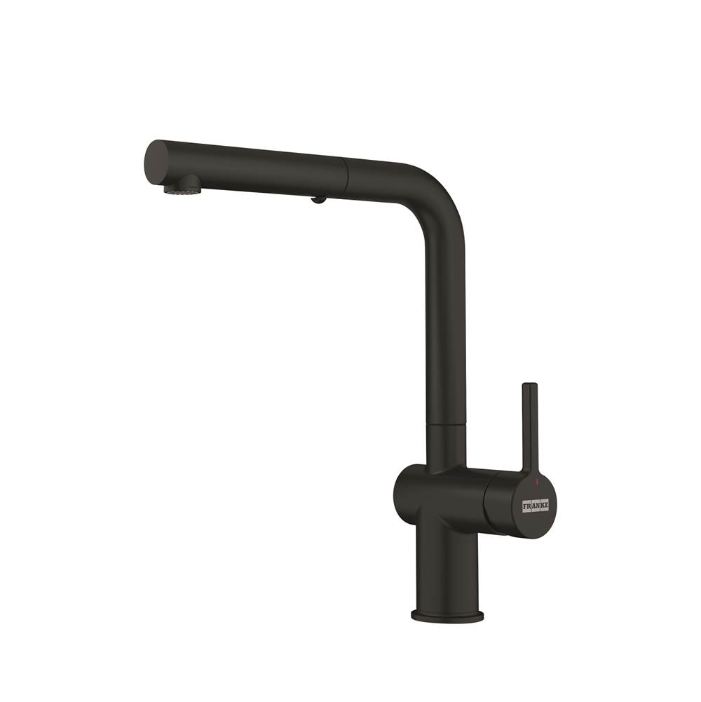 Franke Residential Canada Active 12.25-inch Contemporary Single Handle Pull-Out Faucet in Matte Black, ACT-PO-MBK