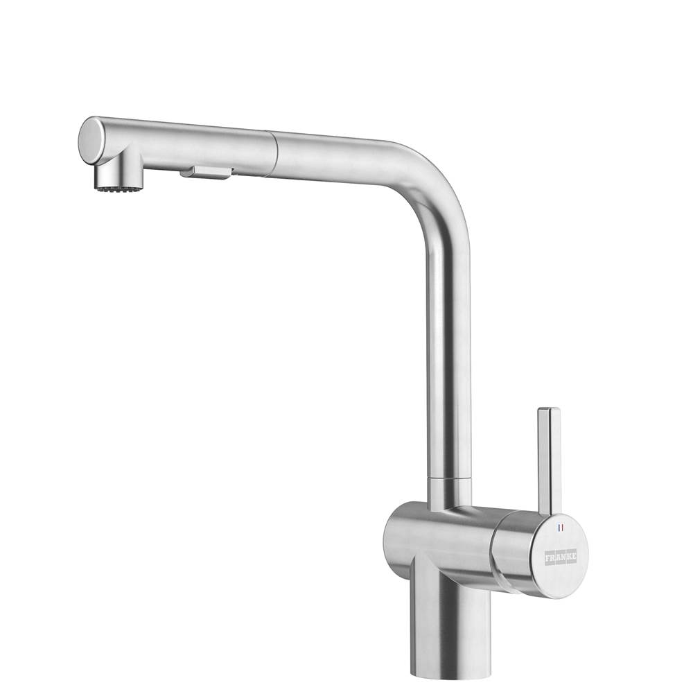Franke Residential Canada Atlas Neo  11.75-inch Single Handle Pull-Out Faucet in Stainless Steel, ATL-PO-304