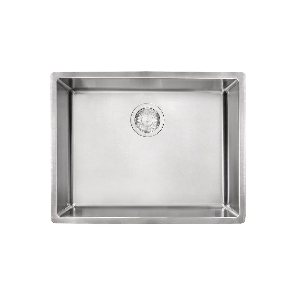 Franke Residential Canada Cube 23-in. x 18-in. 18 Gauge Stainless Steel Undermount Single Bowl Kitchen Sink - CUX110-21-CA