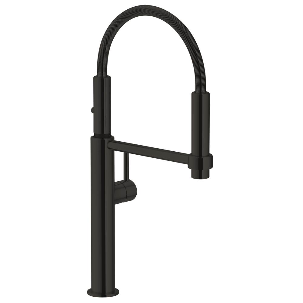 Franke Residential Canada Pescara 18-inch Single Handle Semi-Pro Kitchen Faucet in Matte Black, PES-360-MBK