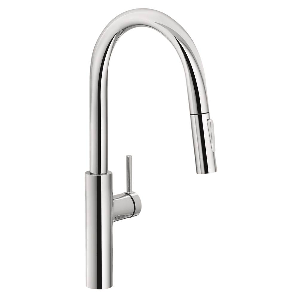 Franke Residential Canada Pescara 17-inch Single Handle Pull-Down Kitchen Faucet in Polished Chrome, PES-PD-CHR