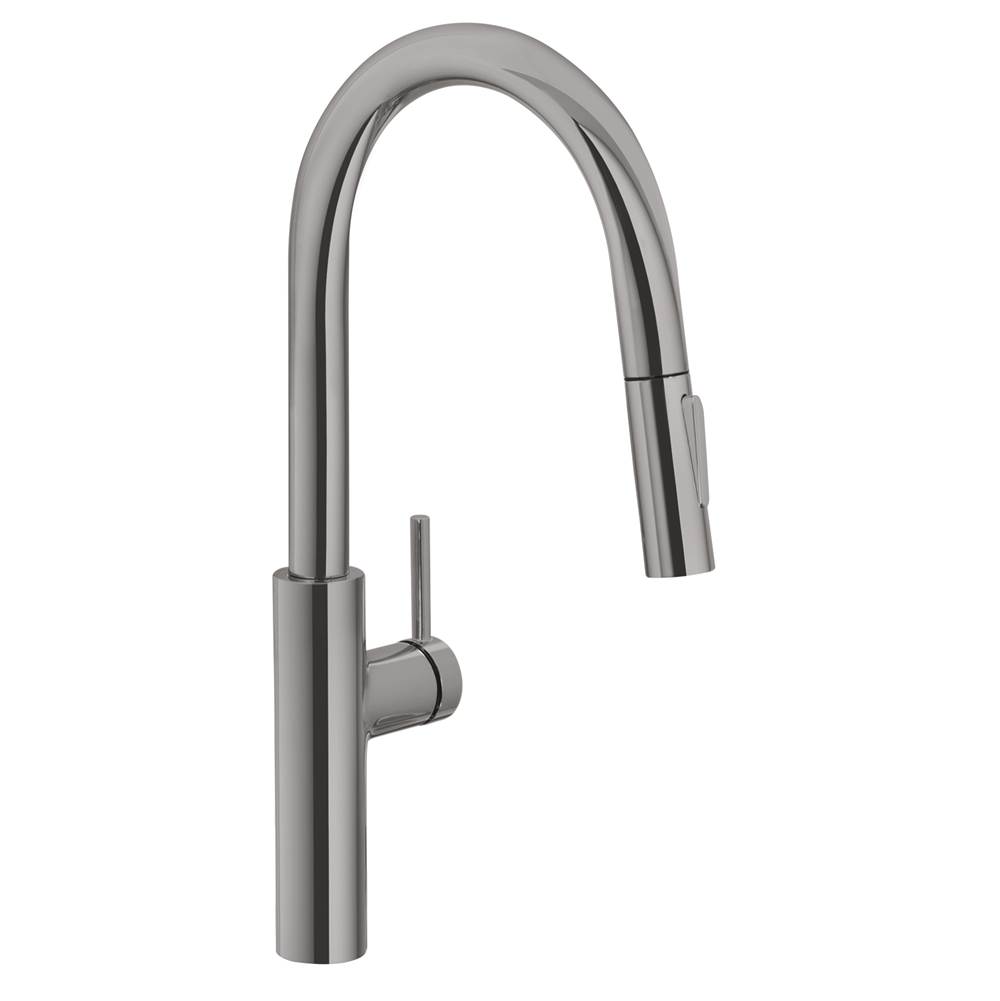Franke Residential Canada Pescara 17-inch Single Handle Pull-Down Kitchen Faucet in Satin Nickel, PES-PD-SNI