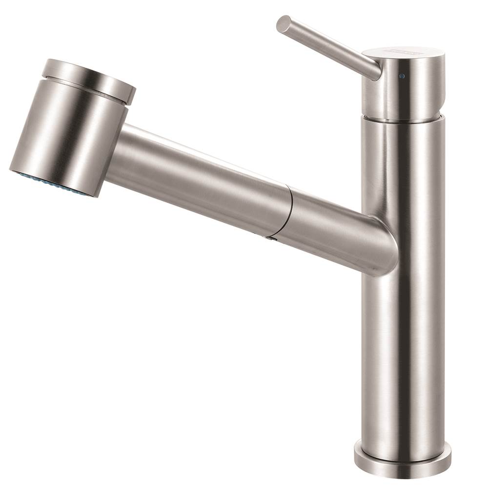 Franke Residential Canada Steel 9-in Single Handle Pull-Out Kitchen Faucet in Stainless Steel, STL-PO-304