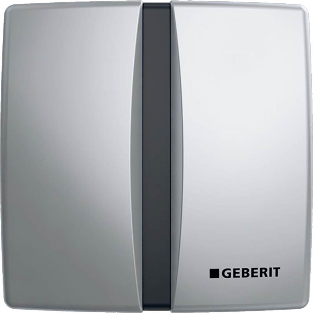 Geberit Urinal Flush Control With Electronic Flush Actuation, Battery Operation, Actuator Plate Made Of Die-Cast Zinc, Basic Matte Chrome-Plated