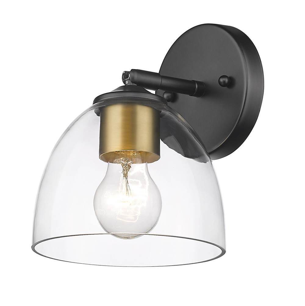 Golden Lighting Remy BCB Flush Mount - 10'' in Brushed Champagne Bronze with Clear Glass Shade