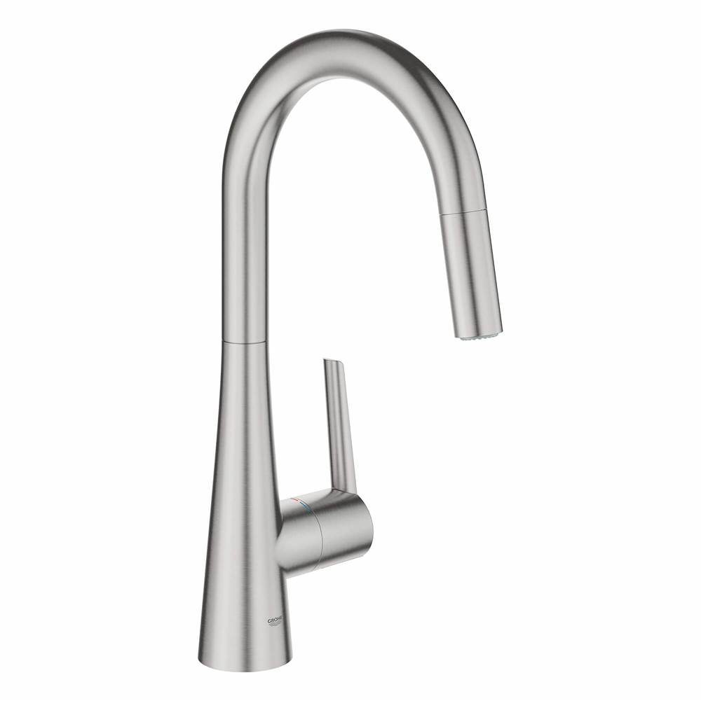 Grohe Canada Zedra Single-Handle Pull Down Kitchen Faucet Dual Spray