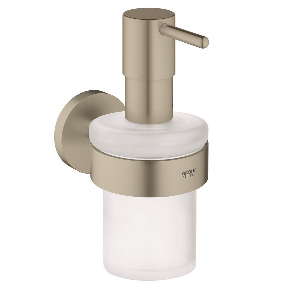 Grohe Canada Essentials Soap Dispenser with Holder, brushed nickel