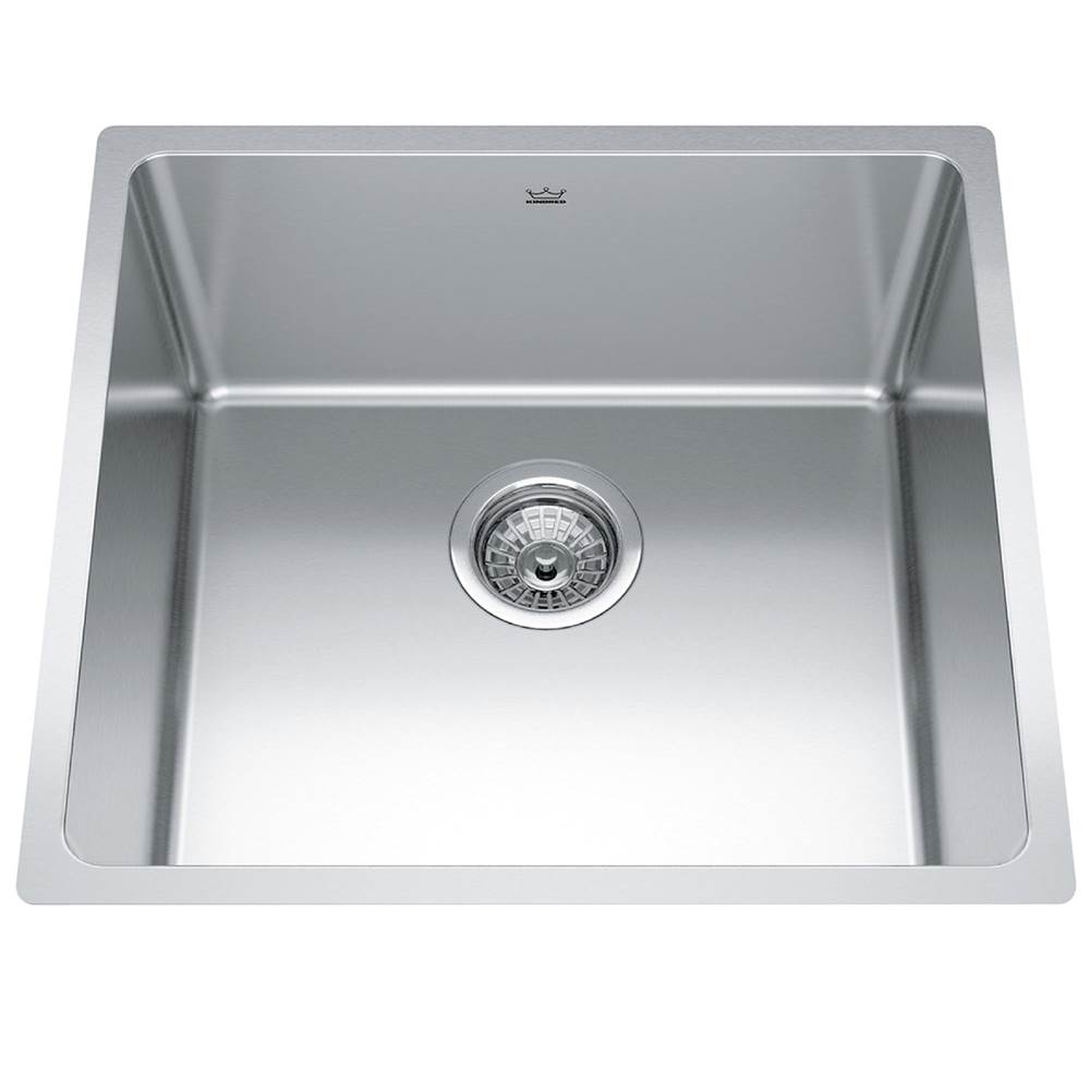 Kindred Canada Brookmore 19.6-in LR x 18.2-in FB Undermount Single Bowl Stainless Steel Kitchen Sink