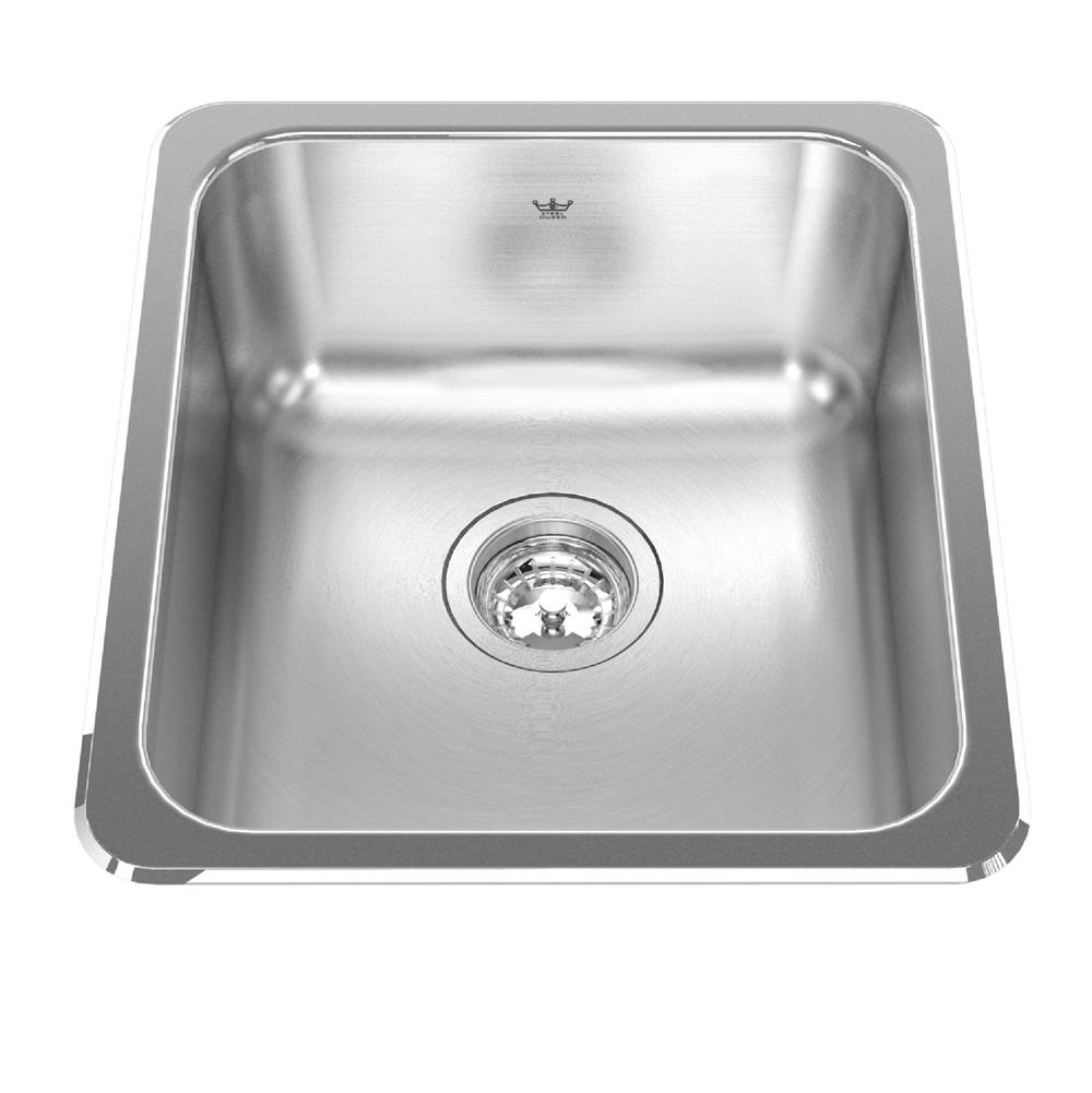 Kindred Canada Steel Queen 16.13-in LR x 18.13-in FB Drop In Single Bowl Stainless Steel Kitchen Sink