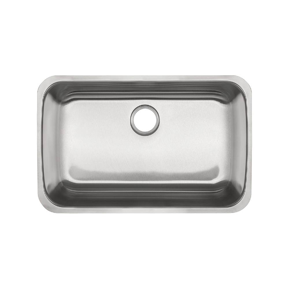 Kindred Canada Reginox 29.75-in LR x 18.75-in FB Undermount Single Bowl Stainless Steel ADA Kitchen Sink