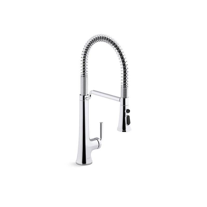 Kohler Tone® Semi-professional pull-down kitchen sink faucet with three-function sprayhead