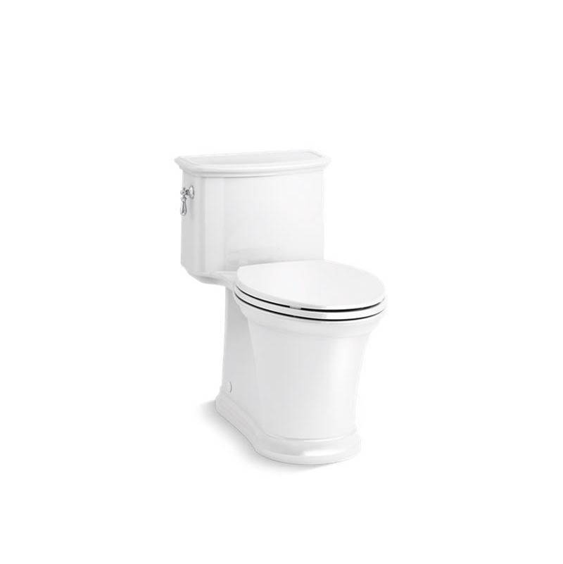 Kohler Harken® One-piece compact elongated toilet with skirted trapway, 1.28 gpf