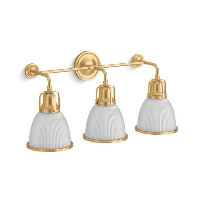 Kohler Hauksbee® Three-light bell sconce