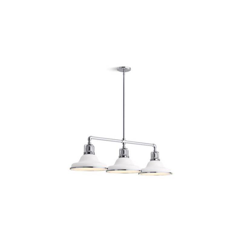 Kohler Hauksbee® Three-light linear chandelier