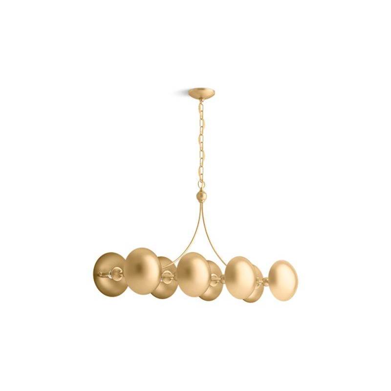 Kohler Vorleigh® Eight-light linear chandelier