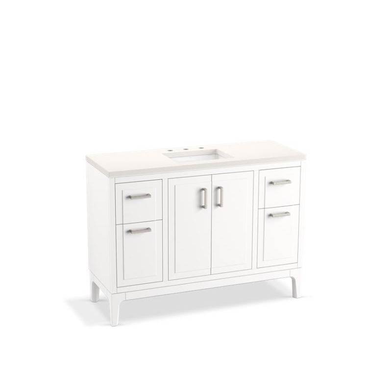 Kohler Seer® 48'' bathroom vanity cabinet with sink and quartz top