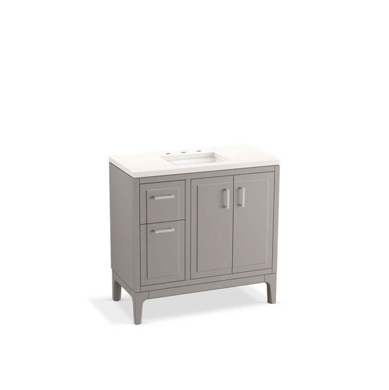 Kohler Seer® 36'' bathroom vanity cabinet with sink and quartz top
