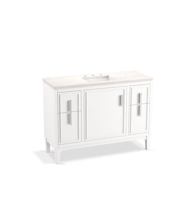 Kohler Southerk® 48'' bathroom vanity cabinet with sink and quartz top