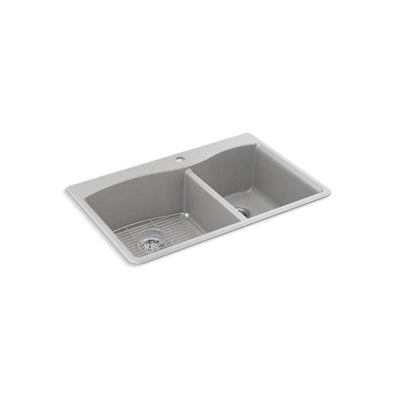 Kohler Kennon® 33'' x 22'' x 9-5/8'' Neoroc® top-mount/undermount large/medium kitchen sink
