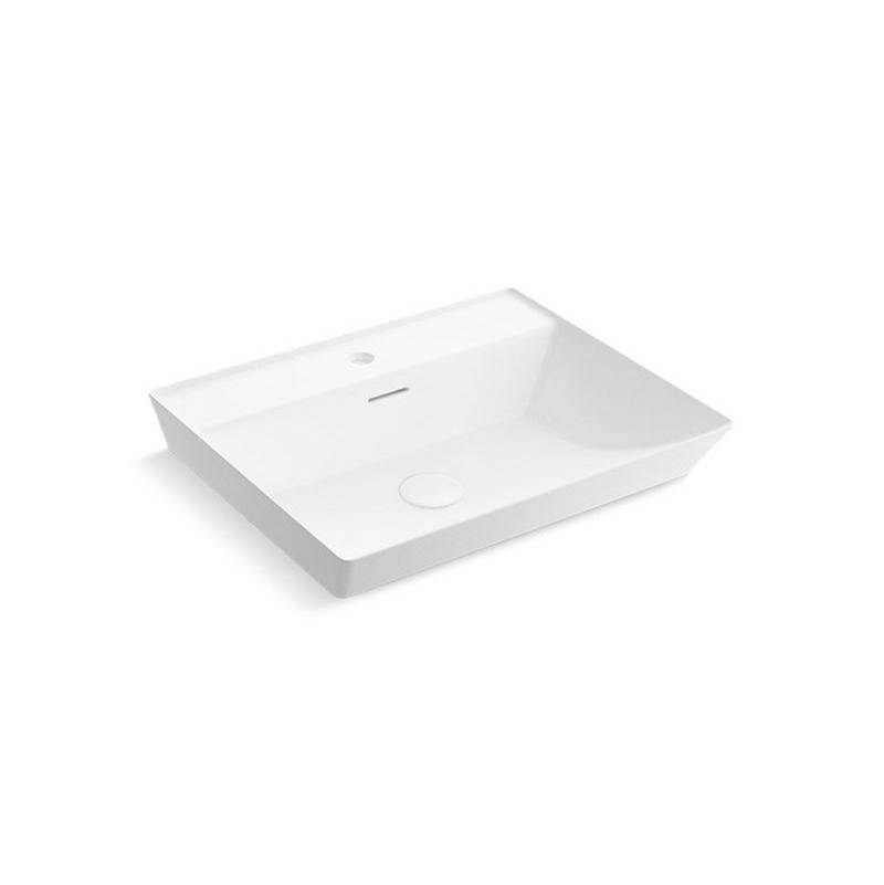 Kohler Brazn™ 23'' rectangular semi-recessed vessel bathroom sink