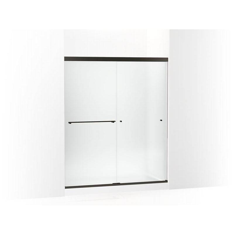 Kohler Revel® Sliding shower door, 70'' H x 56-5/8 - 59-5/8'' W, with 5/16'' thick Frosted glass