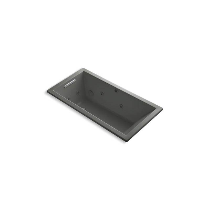 Kohler Underscore® 60'' x 30'' heated whirlpool bath with end drain