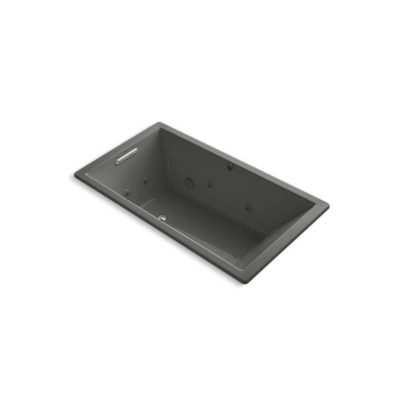 Kohler Underscore® 66'' x 36'' heated whirlpool bath with end drain
